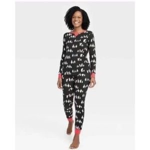 Wondershop Family Sleep Set 2 Pc Pajamas Women’s 2XL Penguin Pattern Winter NWT